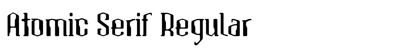 Atomic Serif Regular